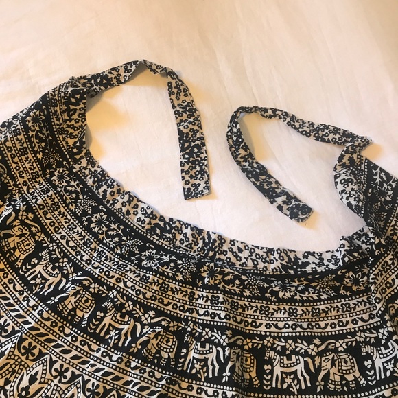 Indian Elephant Print Wrap Skirt - Picture 1 of 3